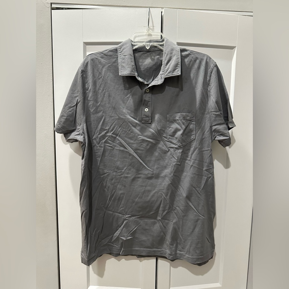 Men's J Crew Gray Polo Shirt